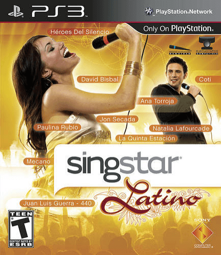 SingStar Latino box art for Playstation 3